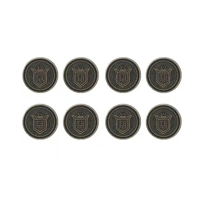 Royal Regalia Antique Metal Buttons | 18mm(28L) & 23mm(36L)