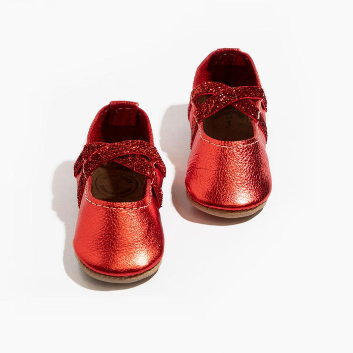 Ruby Ballet Slipper Baby Shoe - Babies in Bloom