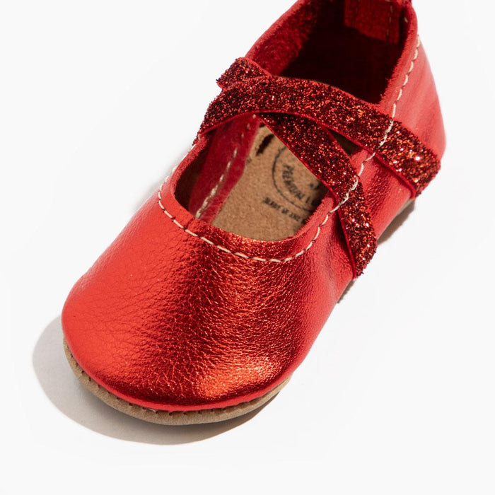 Ruby Ballet Slipper Baby Shoe - Babies in Bloom