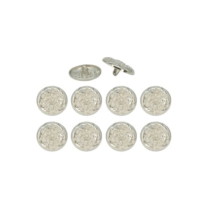 Ruffle Design Metal Buttons | 18mm (28L) & 22mm (34L)