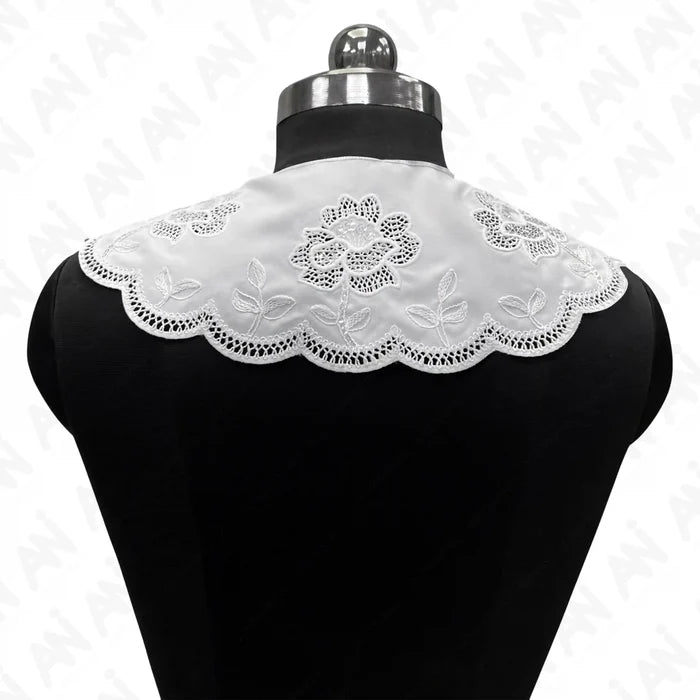 Ani Accessories ruffled Peter Pan neck collar for vintage inspired dresses and modern outfit layering