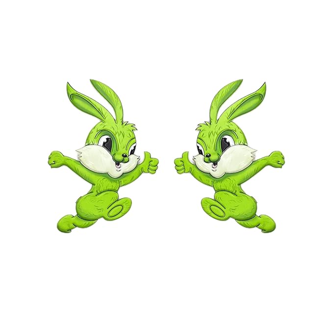 Runing Bunny Heat Transfer Pvc Patch