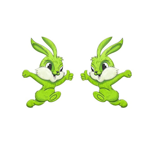 Runing Bunny Heat Transfer Pvc Patch