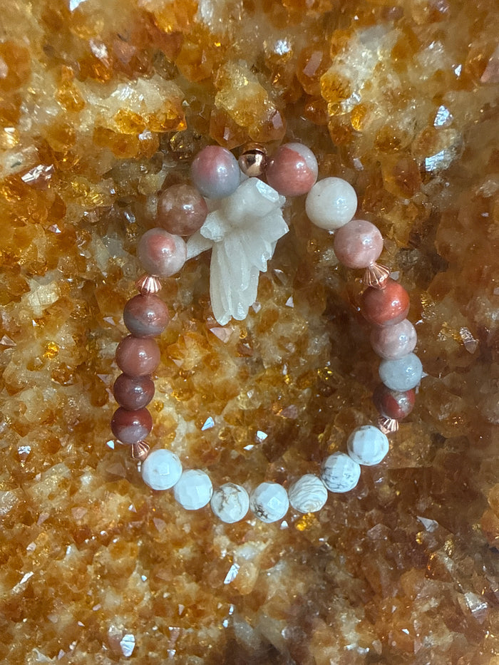 Sacred Desert Path – 7” Mookaite, White Buffalo & Copper