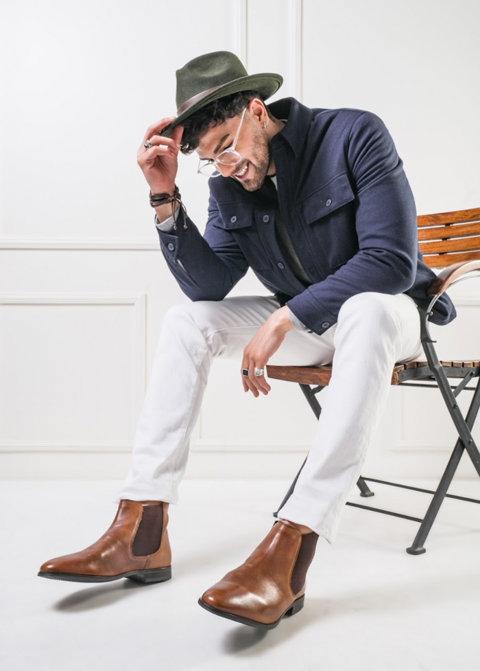 Saville Chelsea Boots Dark Tan  TC-2318DTN