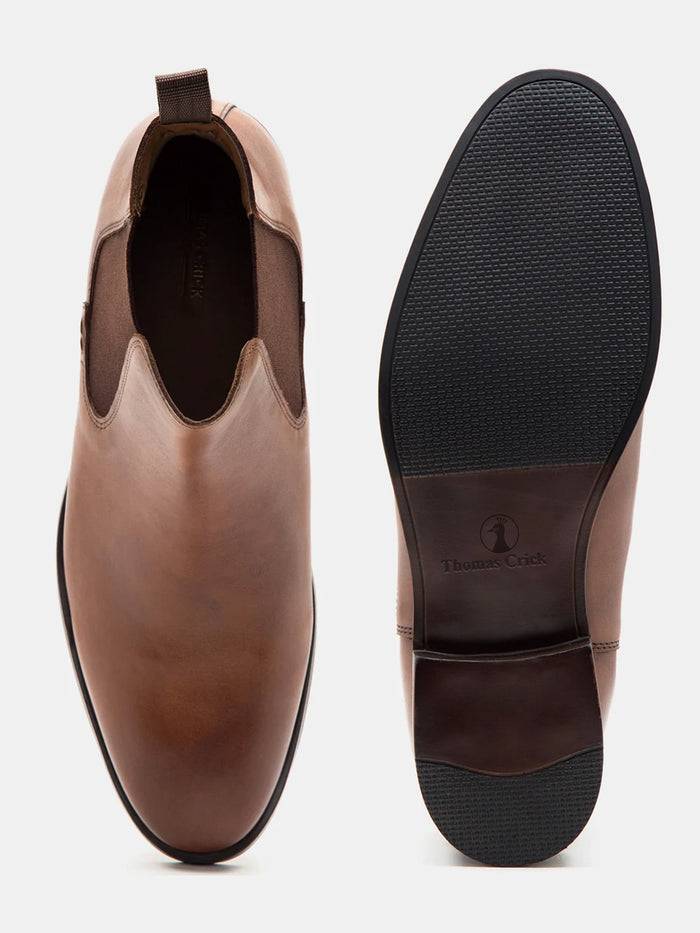 Saville Chelsea Boots Dark Tan  TC-2318DTN