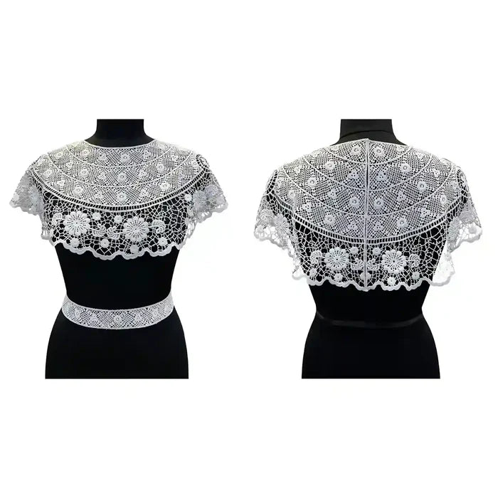 Scallop Design Guipure Lace Collar