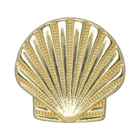 Scallop Sea Shell Metal Buttons | 50mm(80L)