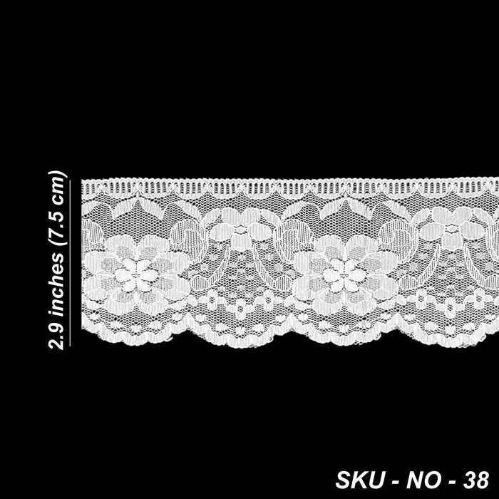 Scalloped Bloom Border Lace | SKU-38