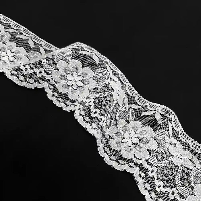 Scalloped Bloom Border Lace | SKU-38
