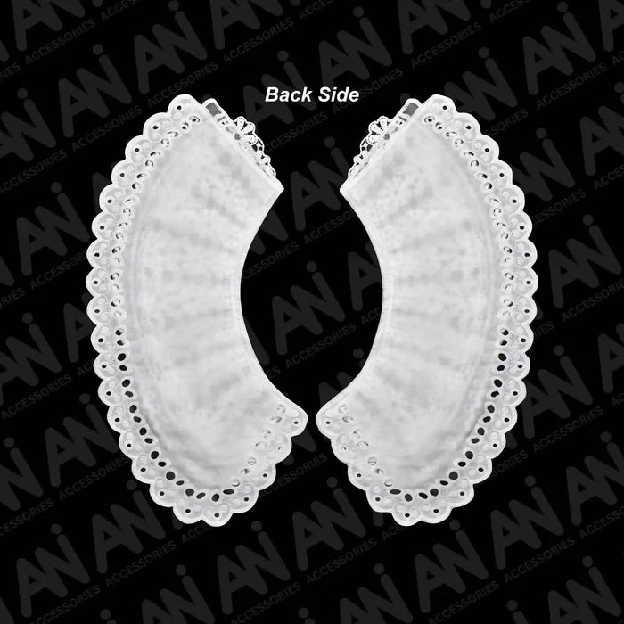 Ani Accessories Scalloped Edge Lace Neck Collar crafted for refined ethnic and modern outfit upgrades