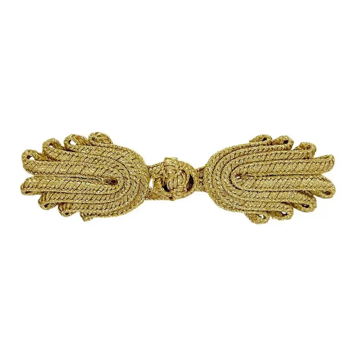 Scalloped Leaf Frog Closure Buttons