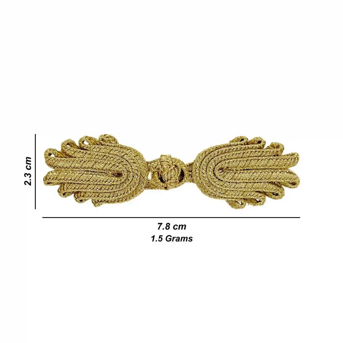 Scalloped Leaf Frog Closure Buttons