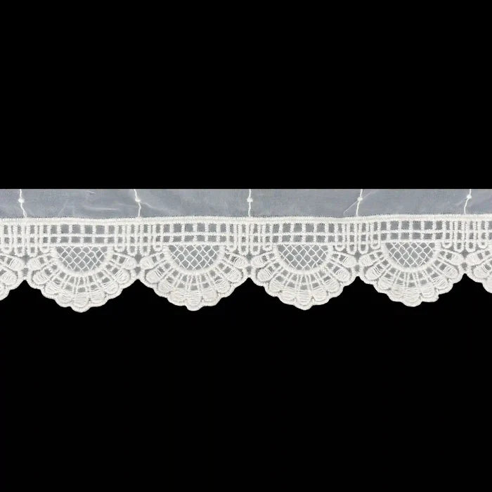 Scalloped Organza Lace | 2 Meters | SKU-CE-11