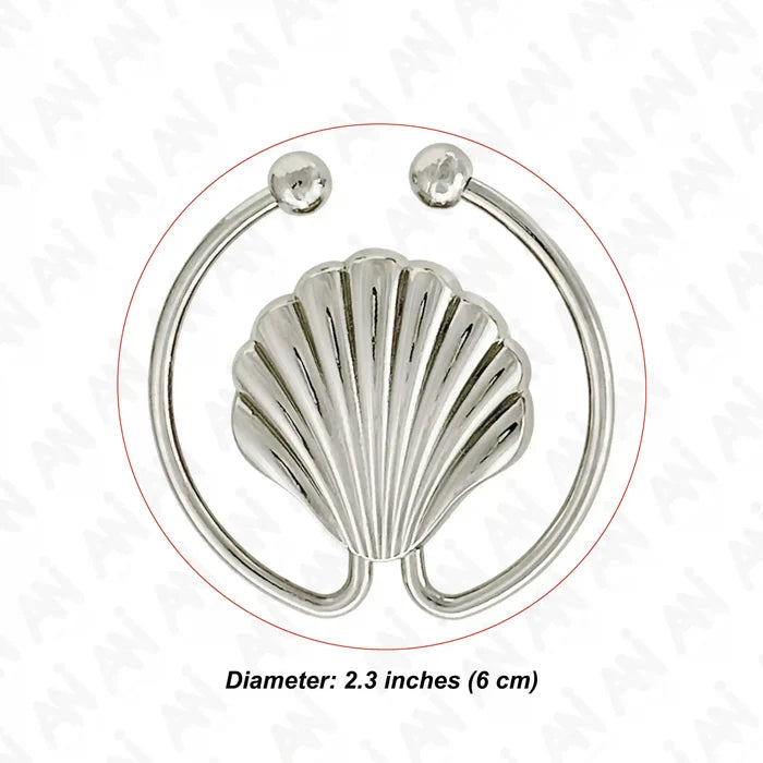 Scalloped Shell Metal Buckle