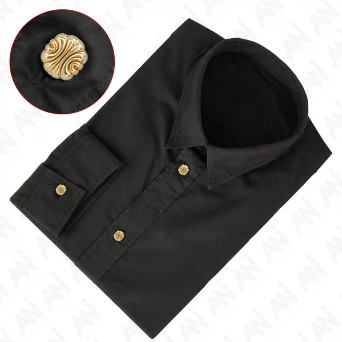 Scalloped Shirt Metal Button | 10mm(17L)