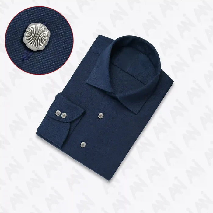 Scalloped Shirt Metal Button | 10mm(17L)