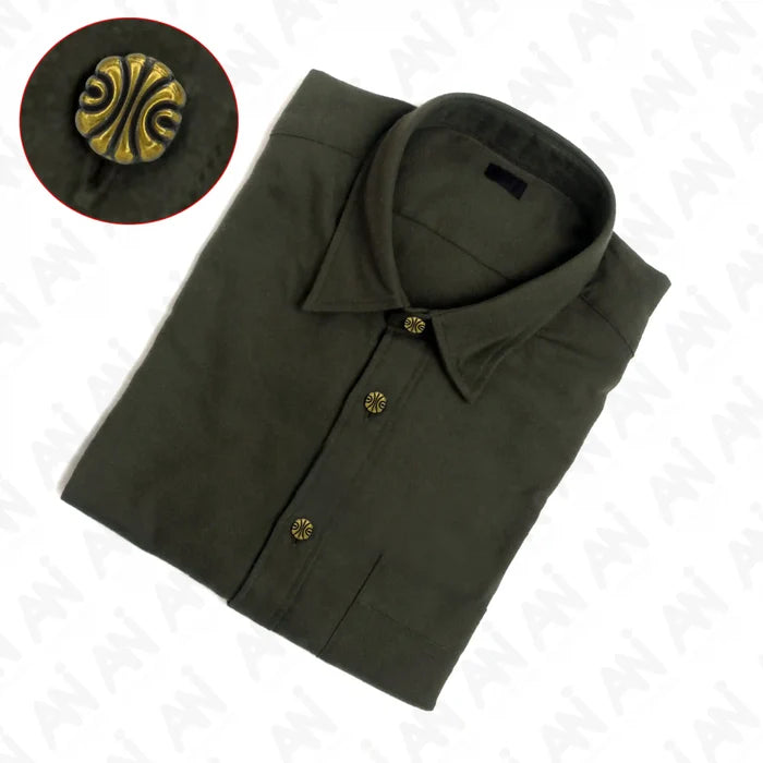 Scalloped Shirt Metal Button | 10mm(17L)