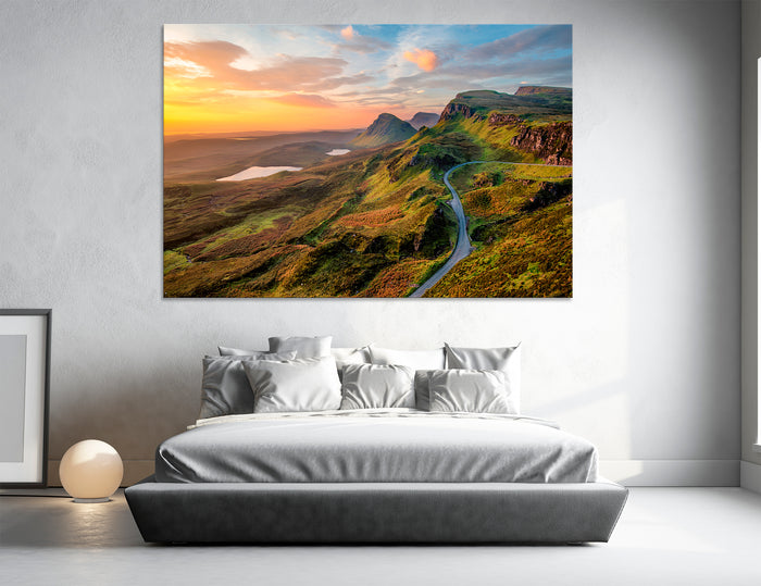 Scottish Mountains Canvas Print #7228