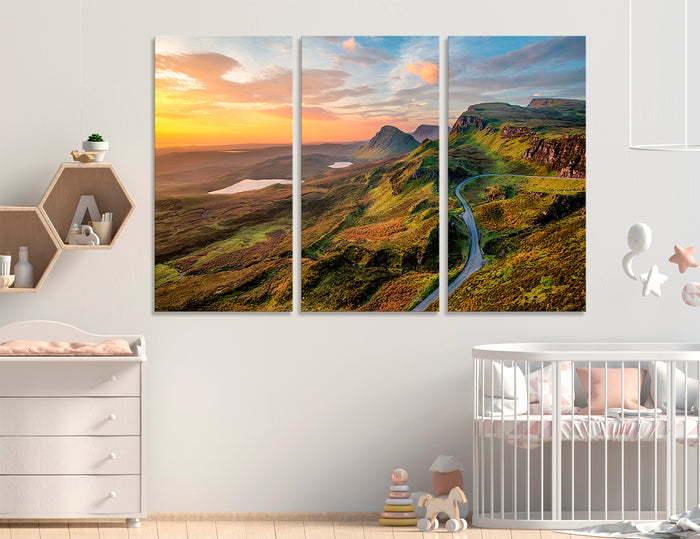 Scottish Mountains Canvas Print #7228