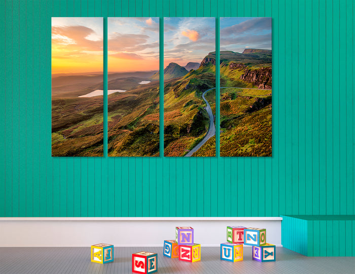 Scottish Mountains Canvas Print #7228