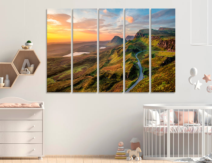 Scottish Mountains Canvas Print #7228