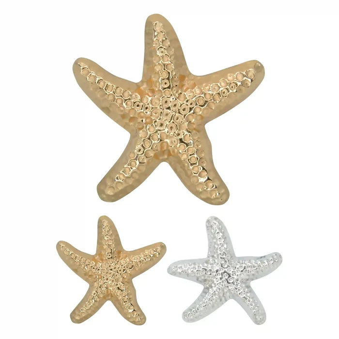Sea Inspired Star Metal Buttons | 20mm(31L) & 38mm(60L)