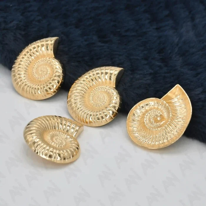 Sea Shell Metal Buttons | 30mm(47L)