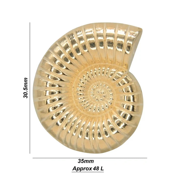 Sea Shell Metal Buttons | 30mm(47L)