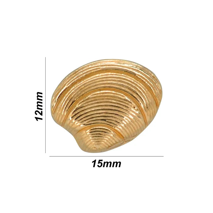Seashell Metal Button | 15mm & 18mm