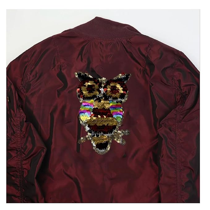 Sequin Owl Patches | 2 in One