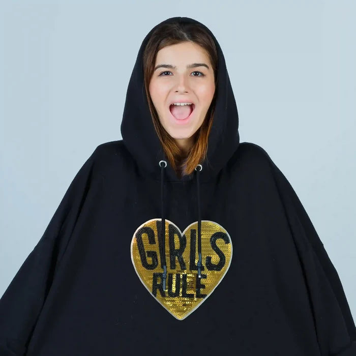 Sequins Girls Rule Patch