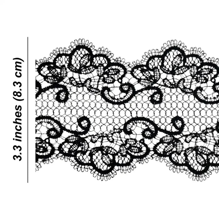 Seraphine Ornate Scroll Lace | Width 8.3cm (3.3 inches) 83mm | SKU-FML-33