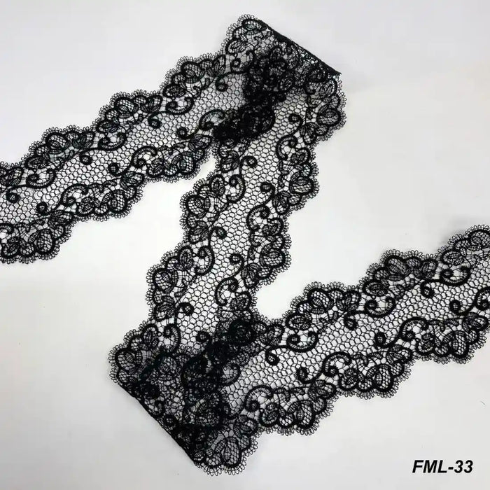 Seraphine Ornate Scroll Lace | Width 8.3cm (3.3 inches) 83mm | SKU-FML-33