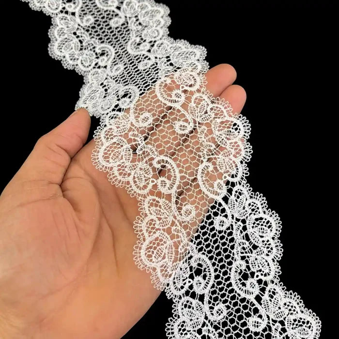 Seraphine Ornate Scroll Lace | Width 8.3cm (3.3 inches) 83mm | SKU-FML-33
