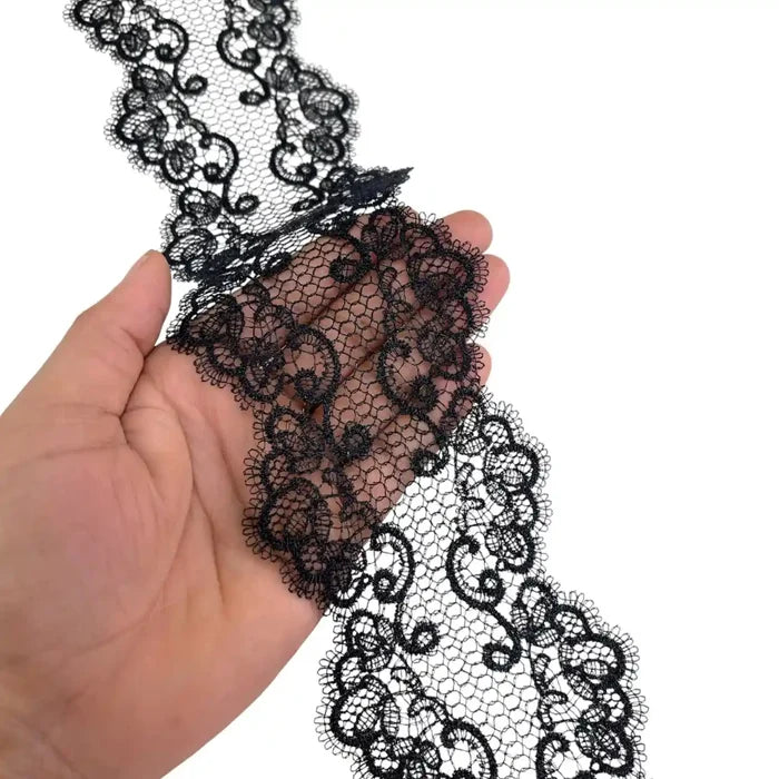 Seraphine Ornate Scroll Lace | Width 8.3cm (3.3 inches) 83mm | SKU-FML-33