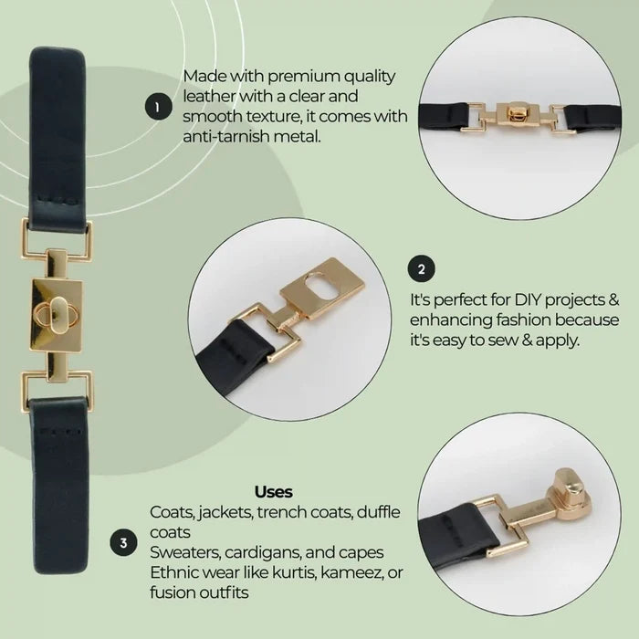Set of Classic Elegance Toggle Hook Buckle | 2 Pair