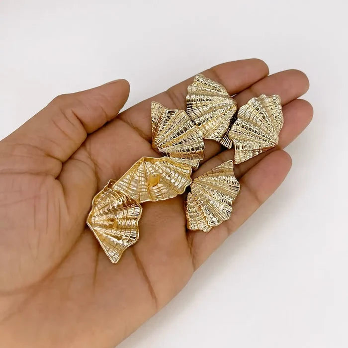 Shell Inspired Golden Metal Buttons | 21mm(55L)