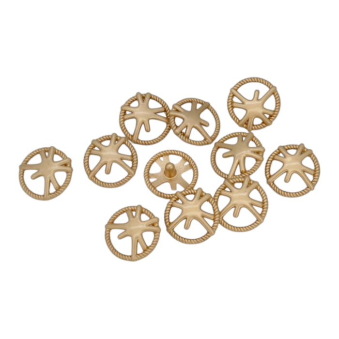 Matte gold / 23mm (36L) / 50 Buttons