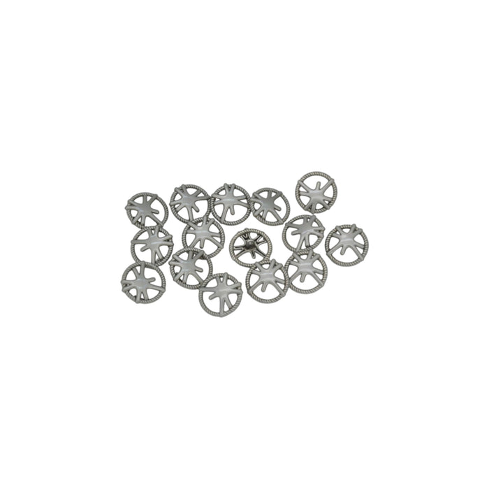Matte silver / 18mm (28L) / 50 Buttons