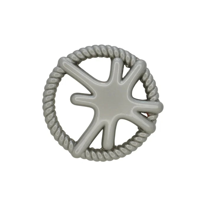 Shining Star Design Rope Edge Shank Metal Button | 18mm (28L) & 23mm (36L)