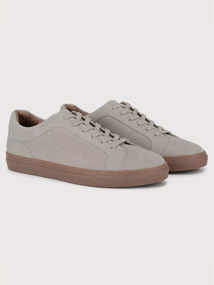 Silva Off White  Suede  Sneakers | Minimalist Low-Top Retro Footwear|TC-2648SL