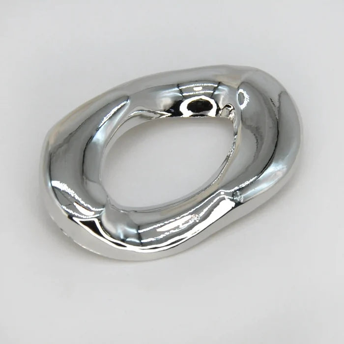 Silver Abstract Brooch