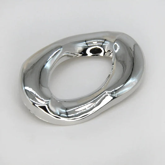 Silver Abstract Brooch