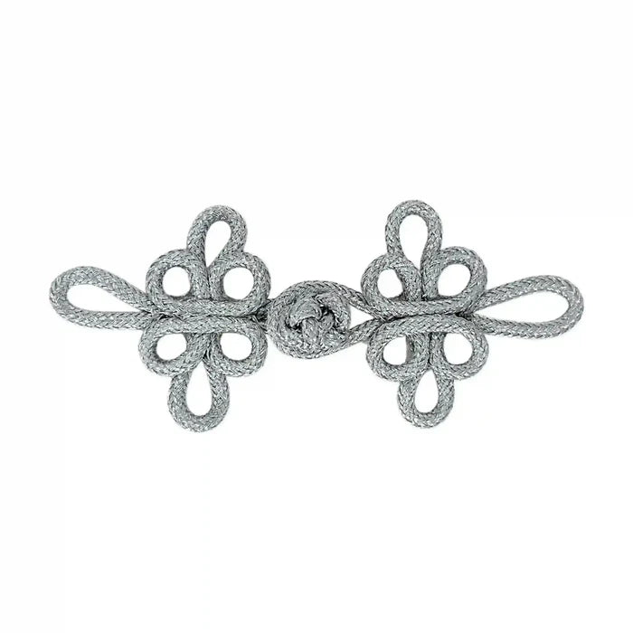 Silver Pankou Frog Closure Buttons
