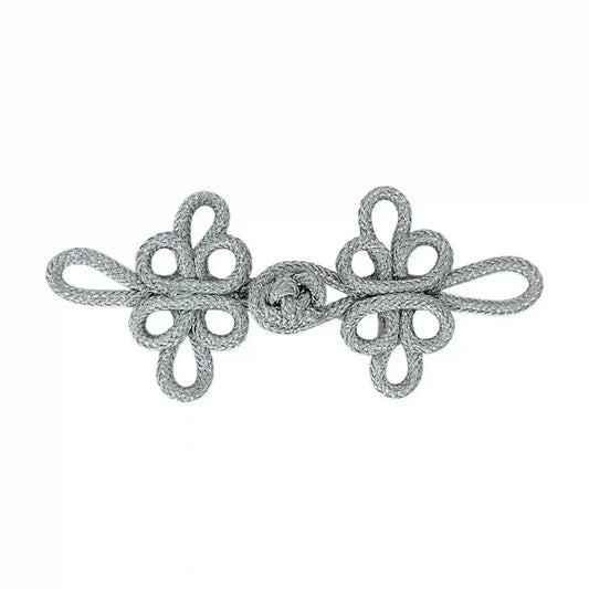 Silver Pankou Frog Closure Buttons