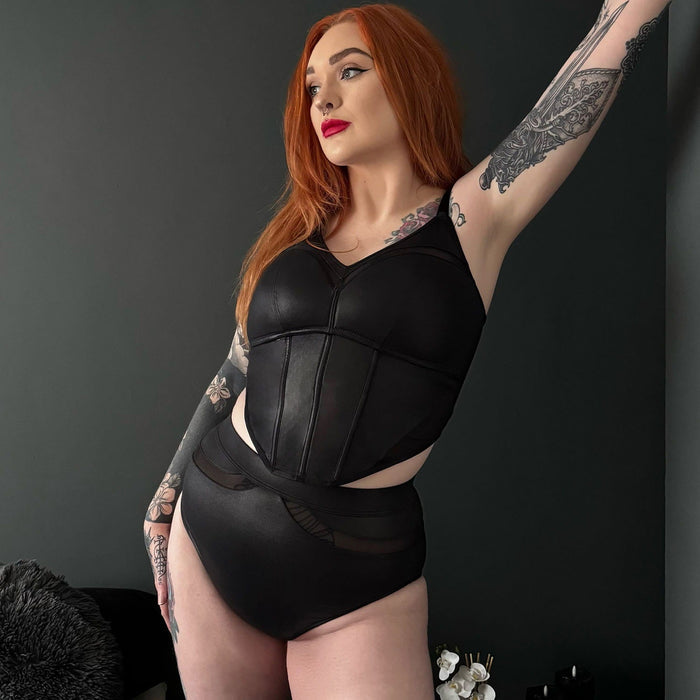 Siren Faux Leather Full Briefs