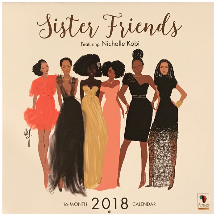 Sister Friends  Wall Calendar 2018