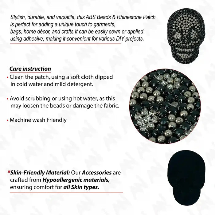 Skull Beads Patch