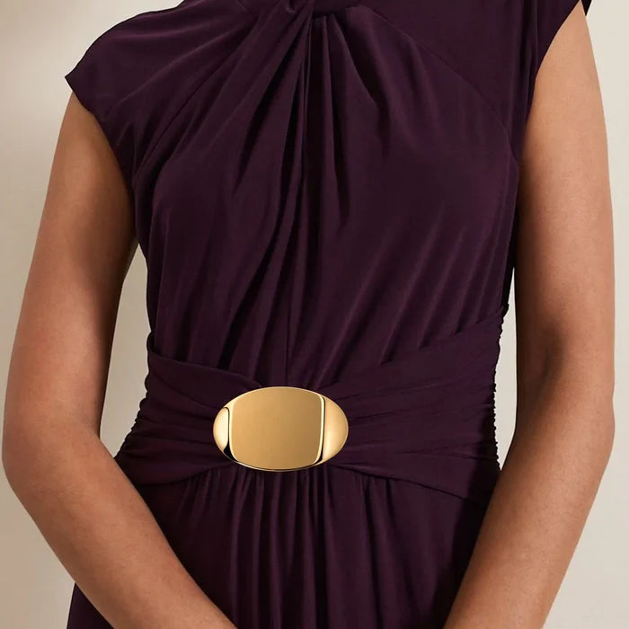 Sleek Oval Design Buckle